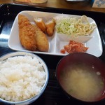 居酒屋レストラン漸 - ミックスフライ定食 ライス小