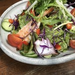 Cha soba and Seafood salad