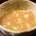 づゅる麺 池田 - 【味玉つけ麺@税込930円】つけ汁