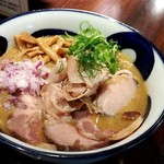 九十九里煮干つけ麺 志奈田 - チャーシュー純濃煮干しそば 　１１９０円 