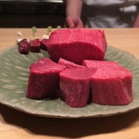肉割烹 上 - 本日のコース肉