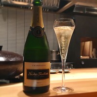 肉割烹 上 - シャンパンで乾杯♪