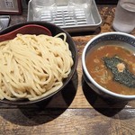 三田製麺所 - 「つけ麺（大）４００ｇ」（感謝祭価格７６０円→５００円込）（２０１８年５月）