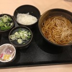 ゆで太郎 - 朝食セット（納豆）です