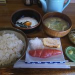 麦とろ 多摩山荘 - 麦とろ定食たらこ付き(1250円)