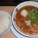 十三ラーメン - 肉そばライスセット