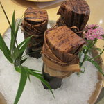 会席茶屋 菊泉 - 替鉢(竹筒の中身はお楽しみ）