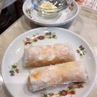 菜香新館 - エビのウエハース巻き揚げ。絶対食べないといけない！