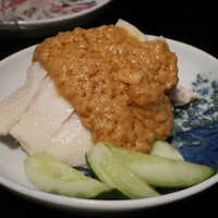 雪梅花 菜根譚 - 蒸し鶏の胡麻ソース　棒々鶏