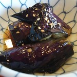 富山秋吉食堂 - 茄子の揚げ浸し。