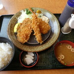 味のまるまつ - ミックスフライ定食７９８円（税別）