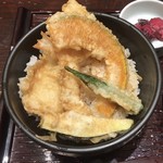 釜揚げうどん 水山 - 天丼定食 ¥790 の天丼