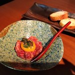 生粋 - ユッケのブルスケッタ