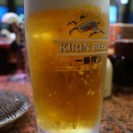 回転すし北海道 - 生ビール　４８０円