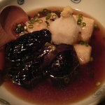 えん - 揚げ餅と茄子の含め煮