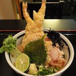 瀬戸内製麺710 - 海老天ぶっかけ880円