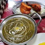 インド・ネパール料理 チャンドラスルヤ - チャンドラセット（ほうれん草マトン）