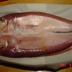 みふく - 下ごしらえしたグジ（甘鯛）