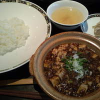 中国料理 芙蓉城 - 分離した　辛くない「四川麻婆豆腐」と「ご飯」　【　２０１１年７月　】
