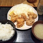 Teraken Honke - 鶏のから揚げ定食 ６８０円(税込)(2018年5月9日撮影)