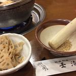 相撲料理 壬滝 - お通し:キンピラレンコン