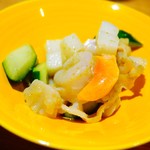 一碗水 - イタヤ貝の実山椒ソース和え