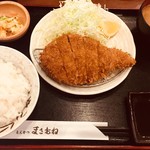 とんかつ まさむね - ロースかつ定食(1,380円) ライス大盛り