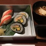 横須賀甲羅本店 - ずわい蟹握り&かに太巻寿司