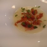 Les Ambassadeurs - ？（失念）のスープ、イベリコ豚のチョリソー