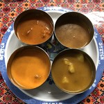 アジアン食堂 - curry4種