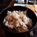 カフェギャラリー風と木 - おまかせ玄気膳(1188円)　玄米ご飯