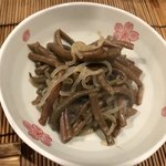 幸子のお茶漬 - お通し／ぜんまい煮