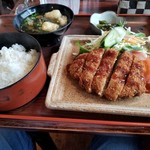 レストラントキワ - メンチカツ定食（720円）アイスorドリンク付