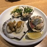 VIOLA食堂 - 牡蠣のグリル、ホタテのグリル、ほっき貝のグリル