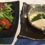 合掌レストラン 大藏 - サラダ＆自家製ざる豆富