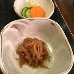 とんかつあさくら - 切干大根煮と香の物