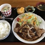 Ajikoubou Kazu - 豚生姜焼きセット