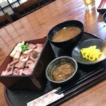 Kiraku tei - 愛知県産 和牛ステーキ弁当  １７８０円