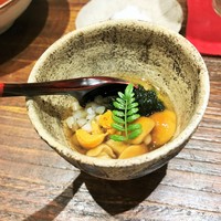 日本橋 蕎ノ字 - そばの実、なめこ、岩海苔