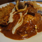 キッチン・カフェ なか - 牛カツハヤシライス