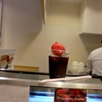 オーガニック ハウス - イタリアンジェラートフロート（アイスコーヒー＋ラズベリーソルベ）