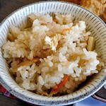 新潟かつ一 - タケノコの炊き込みご飯