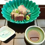 美濃吉本店 竹茂楼 - 鯛と鰹のタタキ