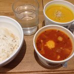 スープストックトーキョー - スープストックセット
            北海道産かぼちゃのスープ
            豚トロのトマトストロガノフ