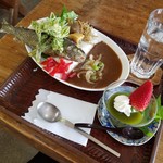 ドライブイン やまびこ - 「羽布ダムカレー (1000円)」