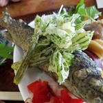 ドライブイン やまびこ - 山菜の天ぷら、めっちゃ最高！