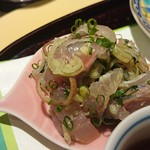 さ行 - 鯵のタタキ、ポン酢で