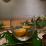 日本料理 幸庵 - 食用ほおずきとじゅんさい