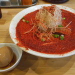 極鶏　赤だく+煮玉子