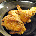 あづま家 - 唐揚げランチ（＋２００円）の唐揚げ２個